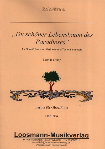 L. Graap: Du schoener Lebensbaum des Pa, Ob/FlKLav (KlavpaSt