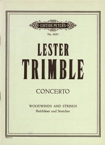 Trimble Lester: Konzert