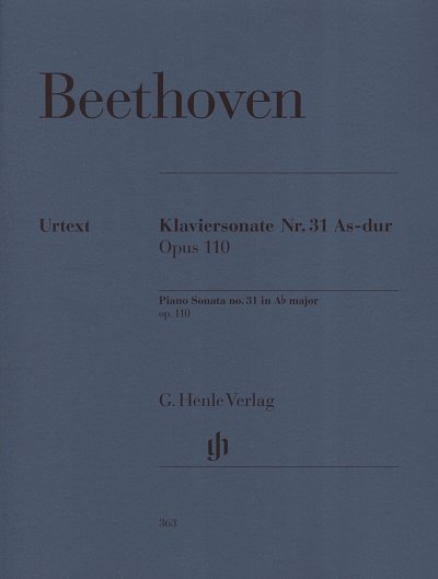 L. v. Beethoven: Klaviersonate Nr. 31 As-Dur op. 110, Klav