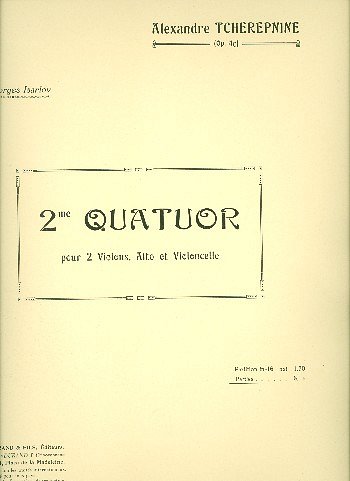Quatuor N 2 Parties