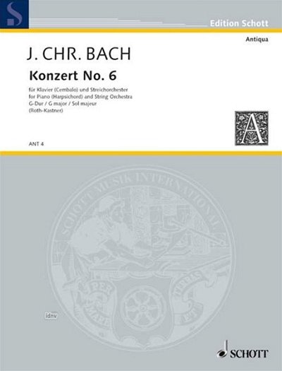 J.C. Bach: Konzert No. 6 G-Dur , CembStro