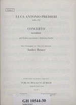 L.A. Predieri: Konzert h-moll für Violine un, VlStro (Part.)