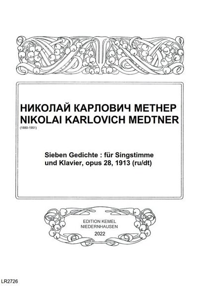 N.K. Medtner: Sieben Gedichte op. 28, GesKlav (KlavpaSt)