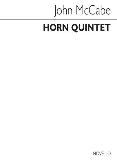 J. McCabe: Horn Quintet (Part.)