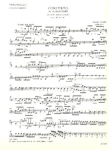 A. Vivaldi: Concerto C-Dur Pv 41 F 7/6 (VcKb)