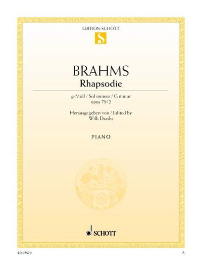 J. Brahms: Rhapsodie sol mineur