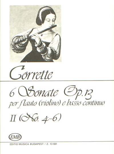 M. Corrette: 6 Sonate 2 op. 13, Fl/VlKlav (KlavpaSt)