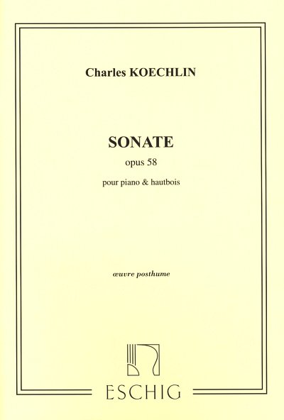 C. Koechlin: Sonate op. 58, ObKlav (KlavpaSt)