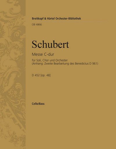 F. Schubert: Messe C-dur D 452 op. 48, 4GesGchOrchO (VcKb)