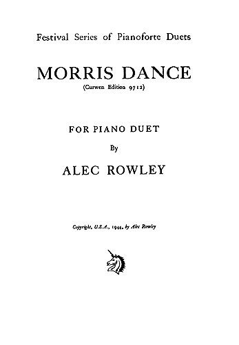 A. Rowley: Morris Dance, Klav4m (Bu)