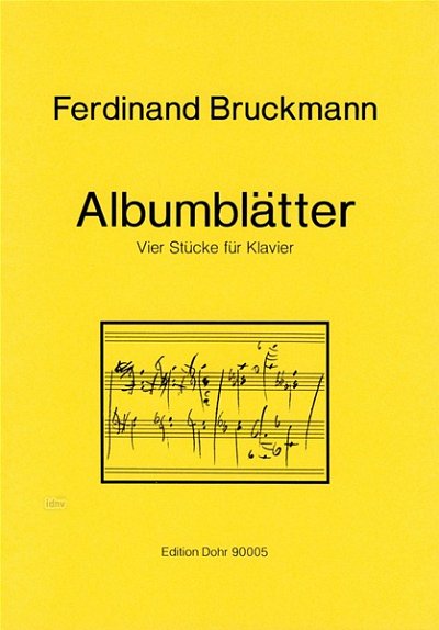 F. Bruckmann: Albumblätter, Klav (Part.)