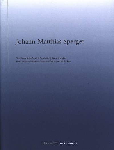 J.M. Sperger: Streichquartette 2 - Quartett, 2VlVaVc (Pa+St)
