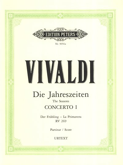 A. Vivaldi: Die Jahreszeiten - Konzert E-Dur op. 8/1 (Part.)