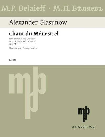DL: A. Glasunow: Chant du Ménestrel, VcOrch (KASt)