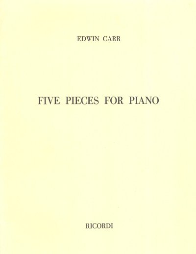Five Pieces For Piano, Klav