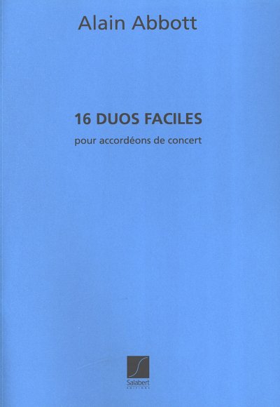 16 Duos Faciles 2 Accordeons , Akk (Part.)