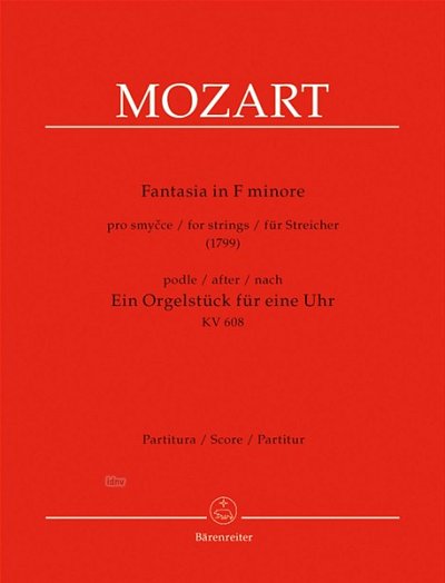 W.A. Mozart: Fantasia in F minore, Stro (Part.)