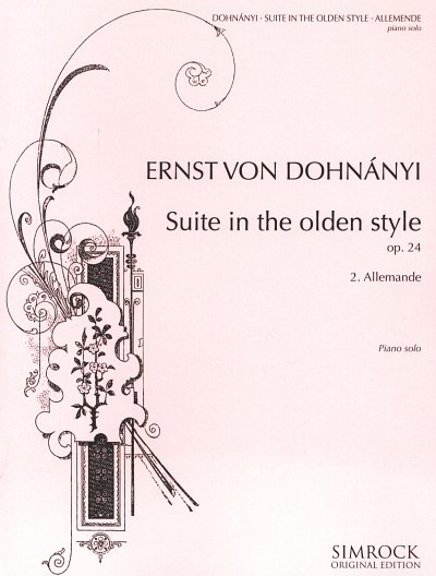 E.v. Dohnányi: Suite im alten Stil op. 24 , Klav