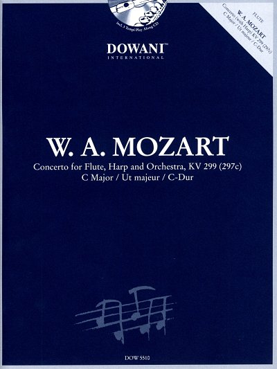 W.A. Mozart: Concert for Flute, Harp , FlHrfOrch (KlvpSt2CD)