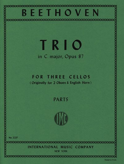 L. v. Beethoven: Trio Op. 87 Do (Prell) (Bu)