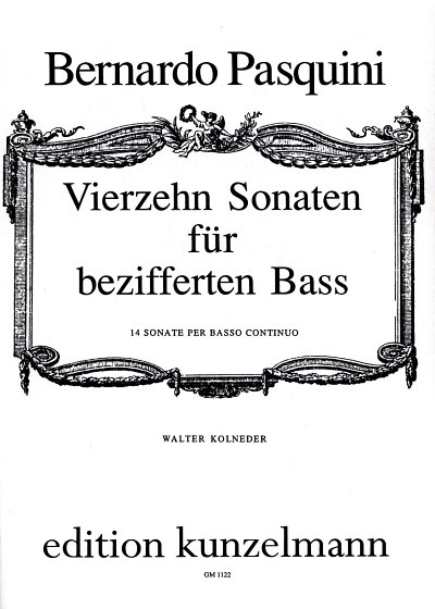 B. Pasquini: Vierzehn Sonaten, Bc