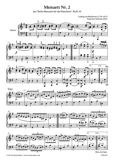 DL: L. v. Beethoven: Menuett Nr. 2 aus: 