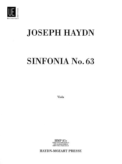 J. Haydn: Sinfonia Nr. 63 C-Dur Hob. I:63, Sinfo (Vla)