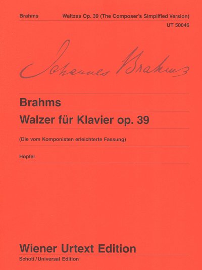 J. Brahms: Walzer fuer Klavier op. 39, Klav