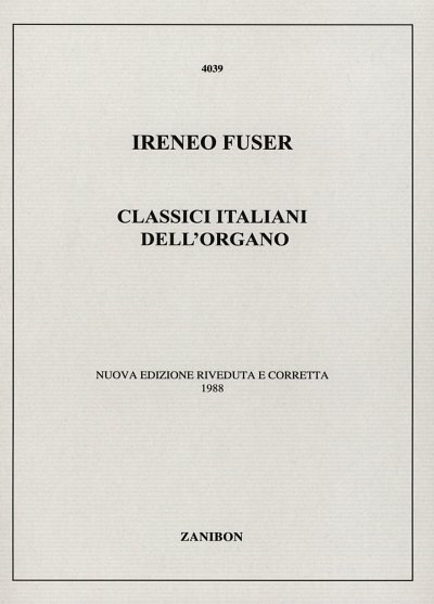 Classici Italiani Dell'Organo, Org (Part.)