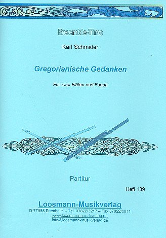 K. Schmider: Gregorianische Gedanken, Oboe, Klarinette, Fago