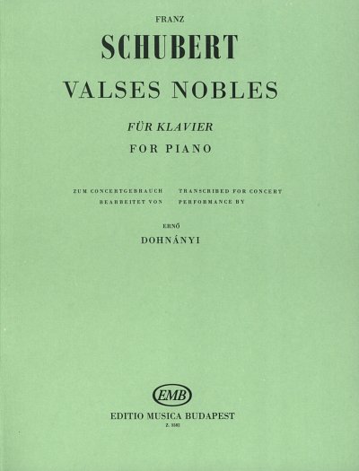 F. Schubert: Valses nobles, Klav