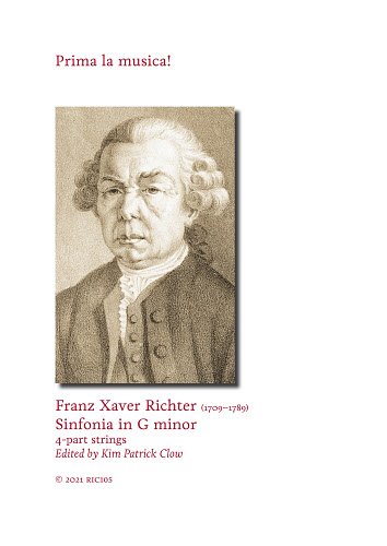 F.X. Richter: Sinfonia g-moll, StrBc (Part.)