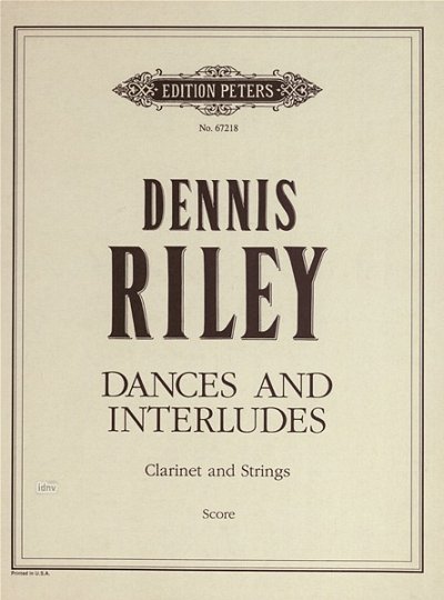 R. Dennis: Dances and Interludes, Klarinette, Violine, Viola