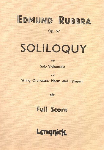 E. Rubbra: Soliloquy Opus 57, Sinfo (Part.)