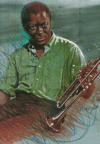 M. Davis: Miles Davis Postkarte