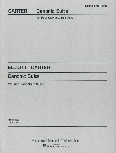E. Carter: Canonic Suite, 4Klar (Pa+St)