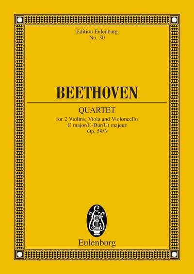 DL: L. v. Beethoven: Streichquartett C-Dur, 2VlVaVc (Stp)