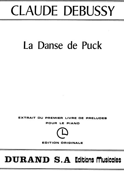 C. Debussy: Danse De Puck Piano , Klav