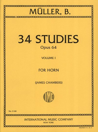 Müller, B.: 34 Studi Op. 64 Vol. 1 (Chambers), Hrn