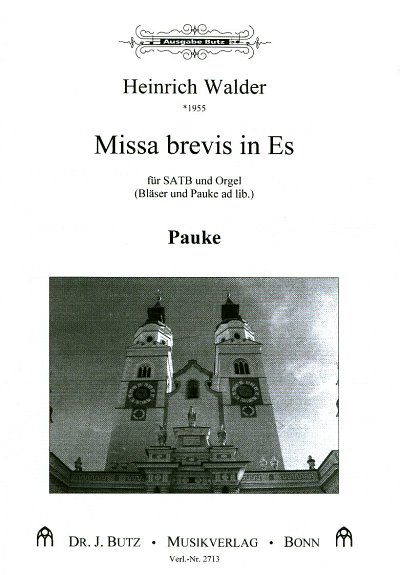 H. Walder: Missa brevis in Es, Gch4BlPkOrg (Stsatz)