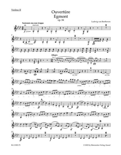 L. van Beethoven: Overture "Egmont" op. 84