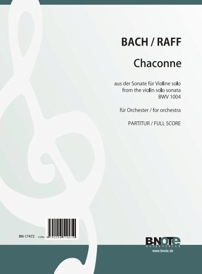 J.S. Bach: Chaconne BWV 1004, Sinfo (Part.)
