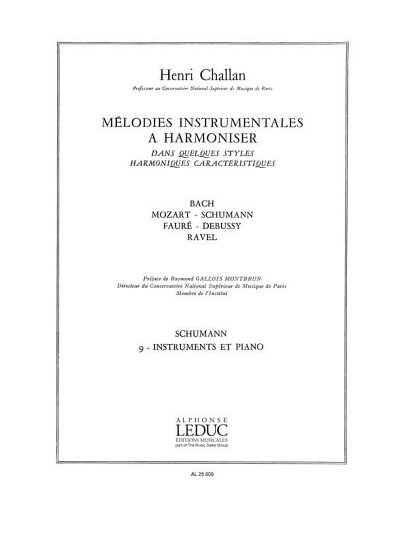 H. Challan: Melodies Instrumentales A Harmoniser Volume 9