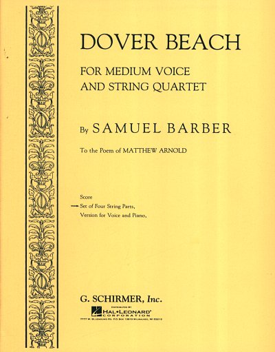 S. Barber: Dover Beach op. 3, GsBar2VlVaVc (Stsatz)