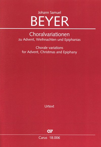 J.S. Beyer: Chorale variations for Advent, Christmas and Epiphany