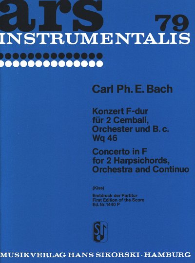 C.P.E. Bach: Konzert für 2 Cembali, Orchester und B.c. F-Dur Wq 46
