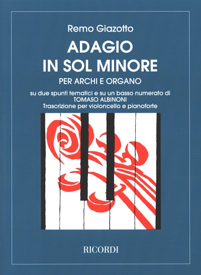 T. Albinoni: Adagio In Sol Min. Per Archi E , VcKlav (Part.)