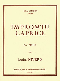 L. Niverd: Impromptu - caprice, Klav