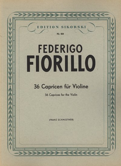 F. Fiorillo: 36 Capricen für Violine