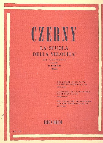 C. Czerny: La Scuola Della Velocità Sul Pianoforte, Klav